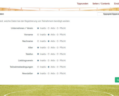 Administration Prediction User Forms