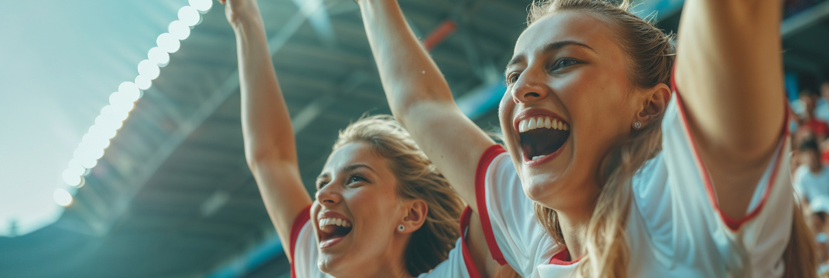 jubelnde Frauen zur EM2025 bei tippevent