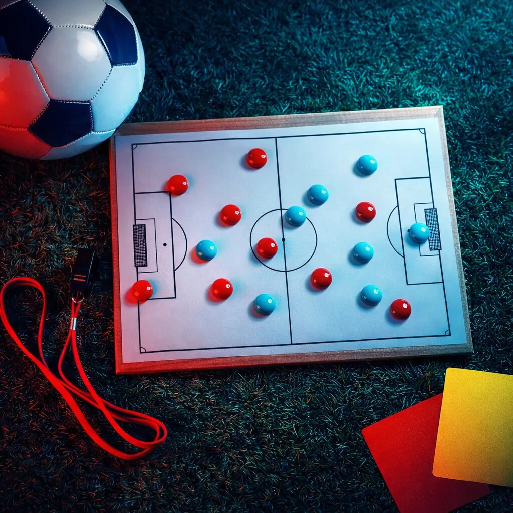Tactics board with football formation and magnets – plan your predictions and team line-up with tippevent